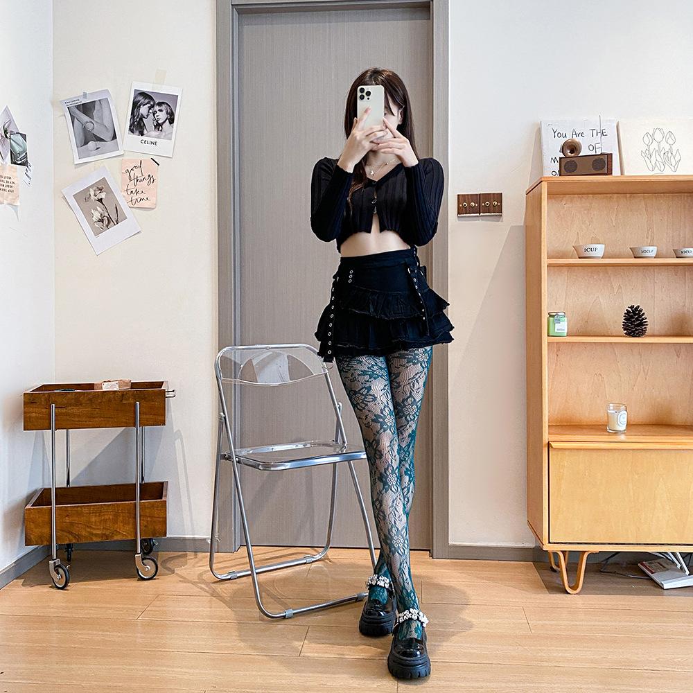 Летние женские сетчатые колготки, сексуальные женские чулки, ажурные шелковые чулки
