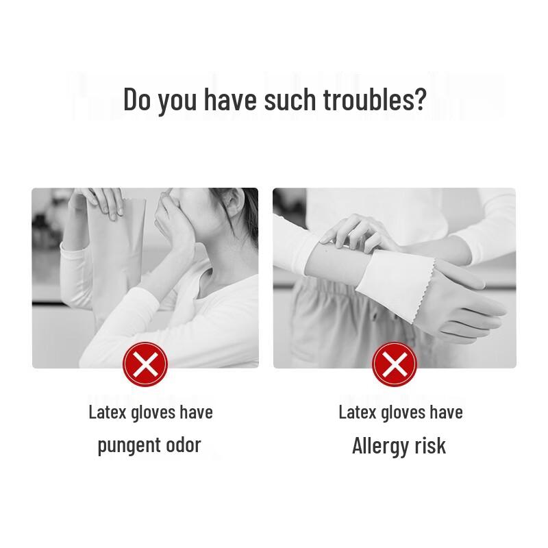 Miaojie Odorless Low-Allergy Household Cleaning Gloves