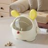 Desktop Storage Box Trash Can with Transparent Lid Large Capacity Cartoon Shape Cute Multi-Function Garbage Can