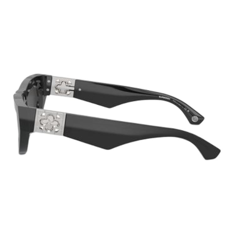 Burberry Графические ацетатные солнцезащитные очки «кошачий глаз» неправильной формы женские черные