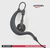 2.5mm Single-Ear Hook Intercom Headset with Coiled Wire & External Microphone