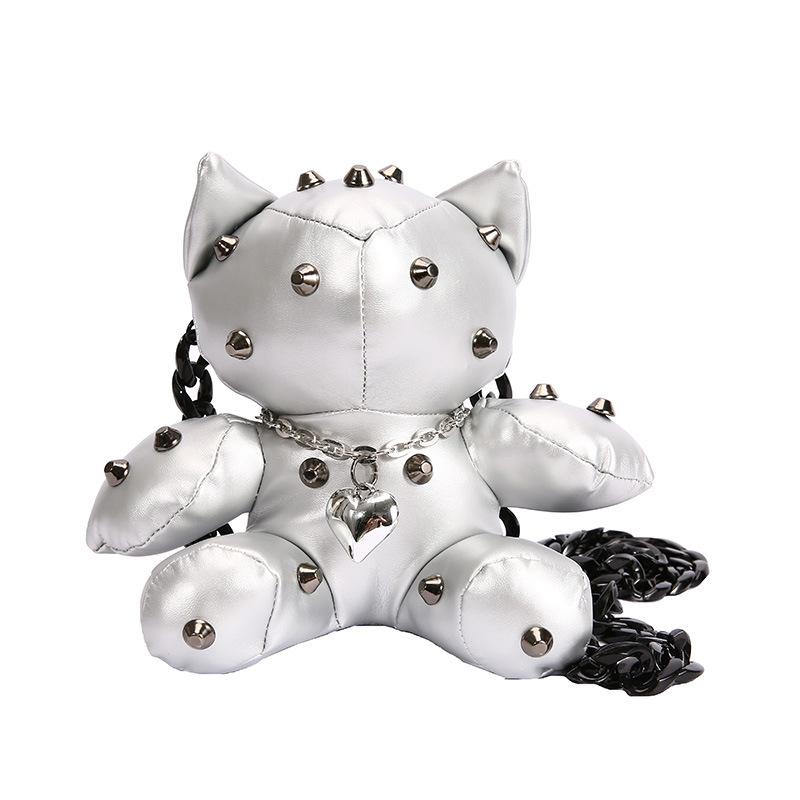 Персонализированная креативная мультяшная сумка 2025 новая милая девочка Мори забавный медведь плечевая кроссбоди маленькая круглая сумка pu