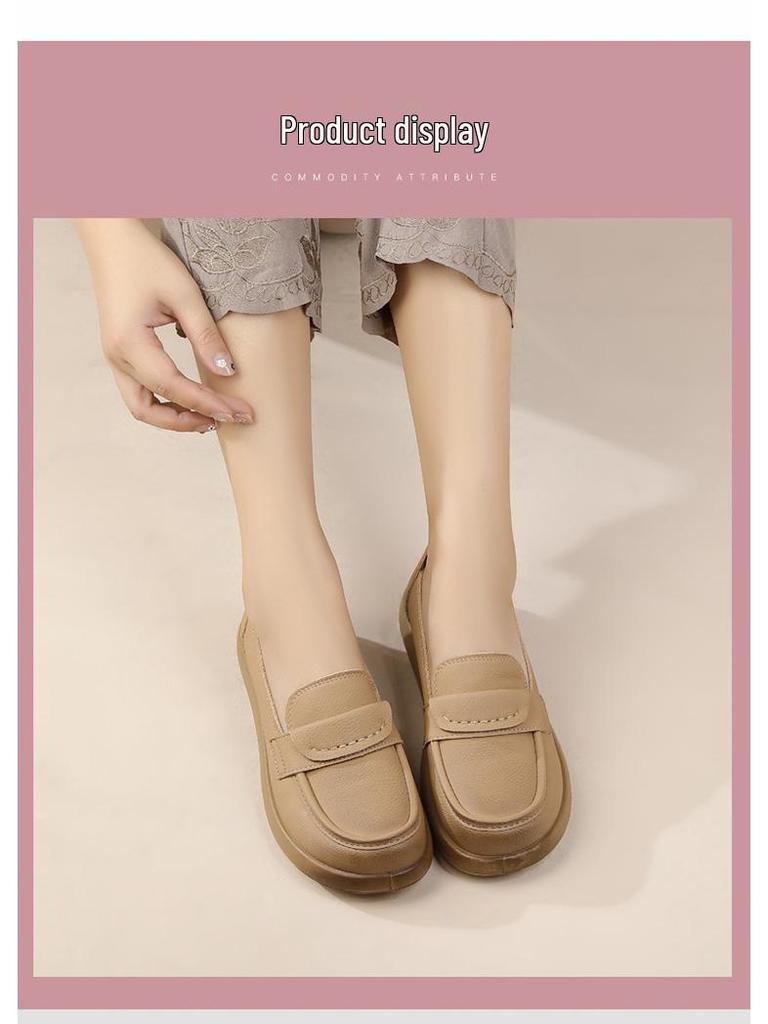 Women's Loafers 2025: Soft Sole Flat Heel Spring/Autumn Work Shoes