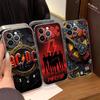 AC Back In Black DC Прозрачный ТПУ чехол для телефона для iPhone 17 11 12 13 14 15 16 Pro Max 16 Plus
