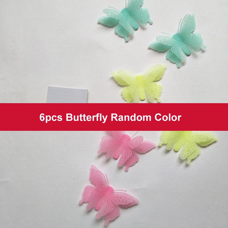 3D полая звезда, накапливающая энергию, флуоресцентное свечение в темноте, светящиеся настенные наклейки для детской комнаты, гостиной, декаль