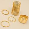 5 шт. женские кольца на костяшки пальцев с несколькими кругами, простые регулируемые эластичные кольца на палец, ювелирные аксессуары