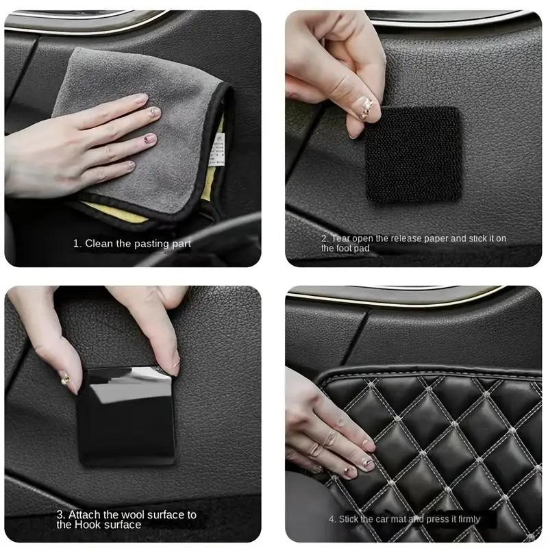 Carpet Fixing Stickers Double Sided High Adhesive Tape Car Carpet Self-adhesive Hook-and-loop Fastener Auto Mats Anti Skid Tape