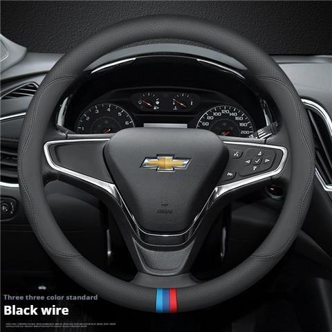 Кожаная накладка на руль автомобиля для Chevrolet Montana Trailblazer EV SS RS Silverado RST Equinox RS LT Bolt EUV Blrzer 38 см