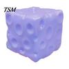 Relaxing Desk Toy Blueberry Cheese Squeeze Toy, Stress Relief Block Sensory Slow Anxiety Rising Cube Pinch for Home Office Focus Aid Realistic Shaped