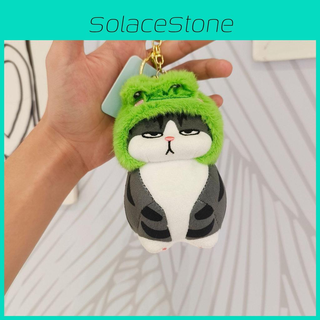 Cute Cartoon Plush Cat Keychain Soft And Fluffy Keyring For Accessories Bag