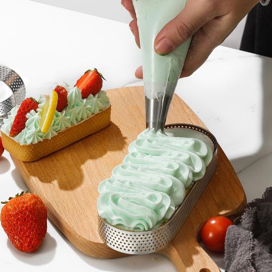 10Pcs Stainless Steel Piping Nozzles Set for Cakes Biscuits Decoration Large Reusable Nozzles for Piping Bags Artistic Cake Piping Tool