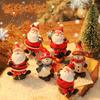 2024 New Santa Claus Christmas Ornament Snowman Resin Xmas Decor Exquisite Cute Desktop Decoration New Year Party