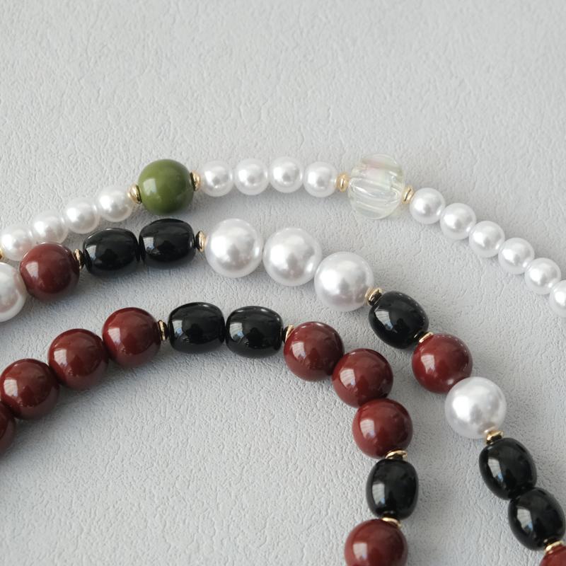 Новый Модный Бутик Женская Сумка Аксессуар Коричневый Красный Цепи из Бусин Милый Акриловый Роскошный Ремешок Женская Элегантная Сумка Акриловая Ручка Цепь