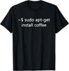 Футболка унисекс сисадмина Sudo Apt Get Install Coffee
