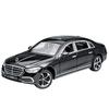1/24 Модель игрушечного автомобиля из сплава Benz S400L Металлическая литая модель автомобиля Изысканное мастерство Коллекция Звук Свет Подарок на день рождения ребенка
