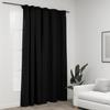 VidaXL Blackout Curtain Linen Look Hooks Anthracite 290x245 Cm