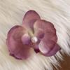 Cloth Butterfly Flower Hair Clip Pearl Girl Hair Clip Elegant Orchid Flower Hairpin  Ladies/Girls