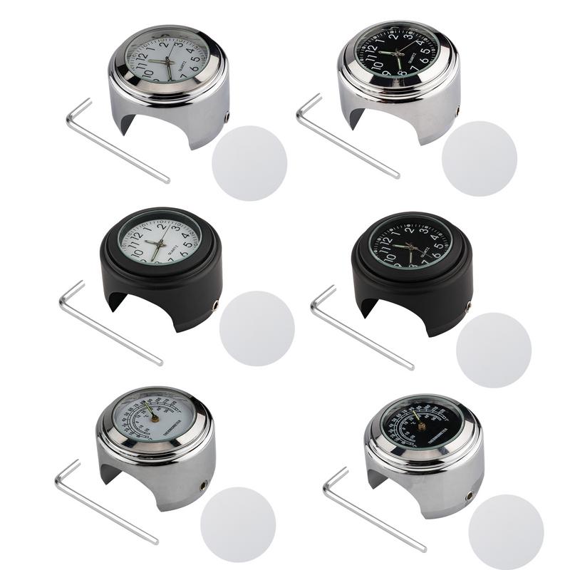 Точные водонепроницаемые часы, измеритель температуры, светящиеся в темноте, противоскользящие велосипедные часы на руль, подходят для руля 22–25,4 мм