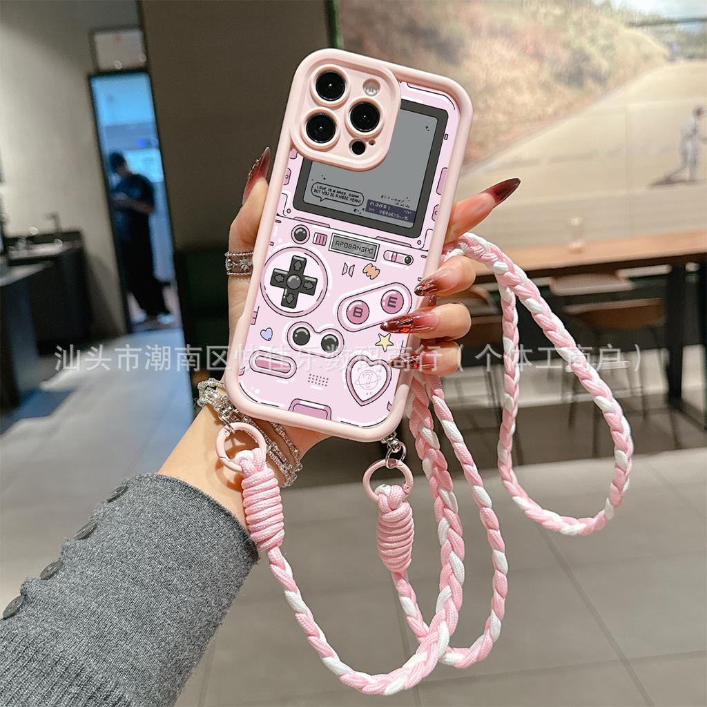 Совместимо с чехлом для iPhone iPhone 17 Pro Max, 13/14 Plus, можно носить через плечо на модных длинных ремешках для женщин 15/16
