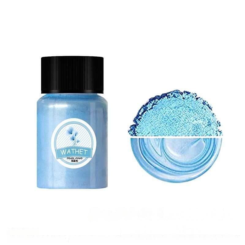 20ml Iridescent Gold & White Candle Mica Powder - DIY Glitter Pearlescent Pigment for Handmade Wax Creations