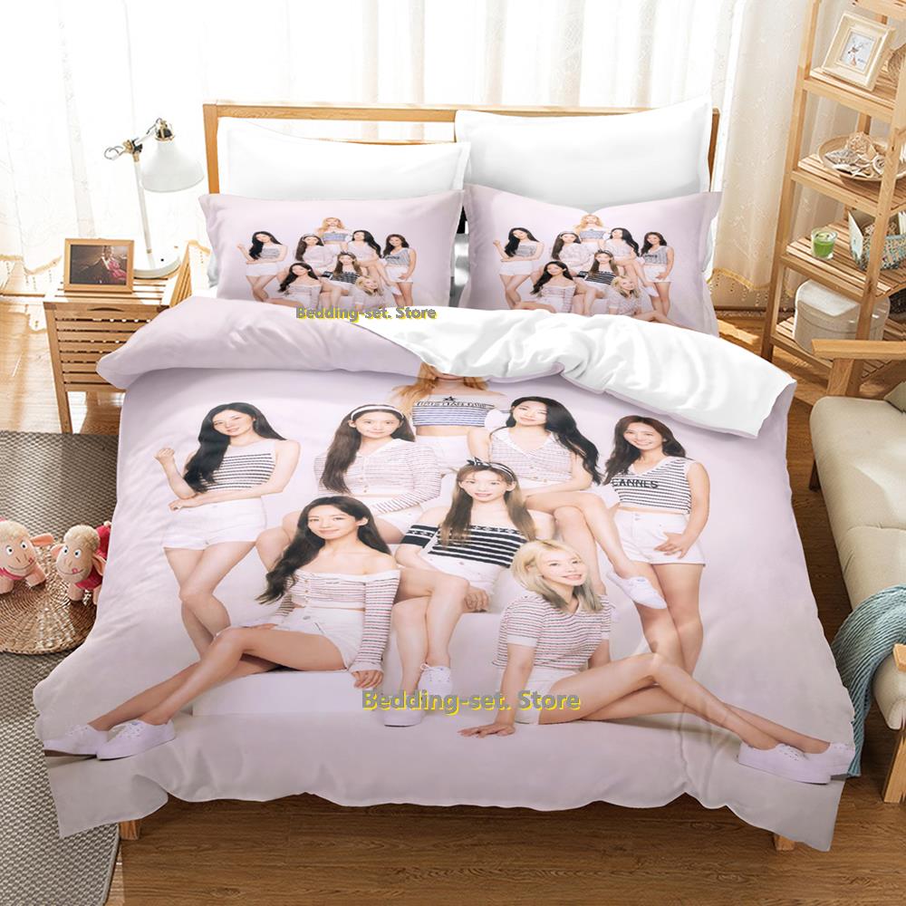 Kpop Young Girls Generation Комплект постельного белья Односпальный Двуспальный Full Quen King-Sized Размеры Размеры Комплект постельного белья Взрослые Дети Спальня Трехкомпонентные комплекты