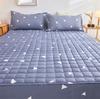 Thicken Quilted Bedspread Elastic Sheets Cotton Soft Bedding Sheet Mattress Cover Non-slip Sheet Dust Cover Fitted Sheet Mattress Topper