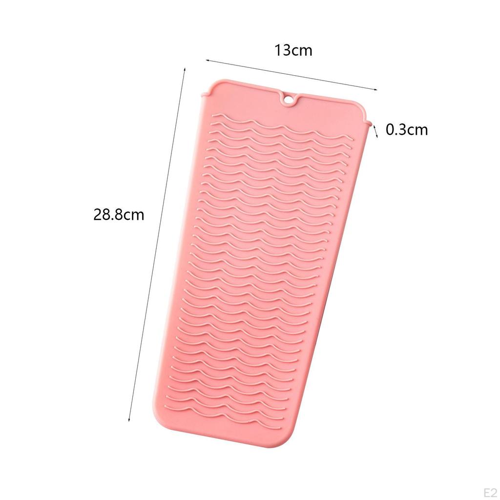 Silicone Travel Mat for Hair Styling Tools, Portable Pouch