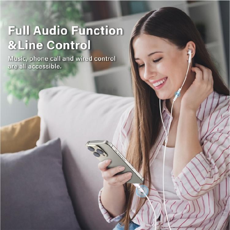 Адаптер звука с микрофонами с разъема Type C Портативный звуковой адаптер Plug & Play для телефона 15/1