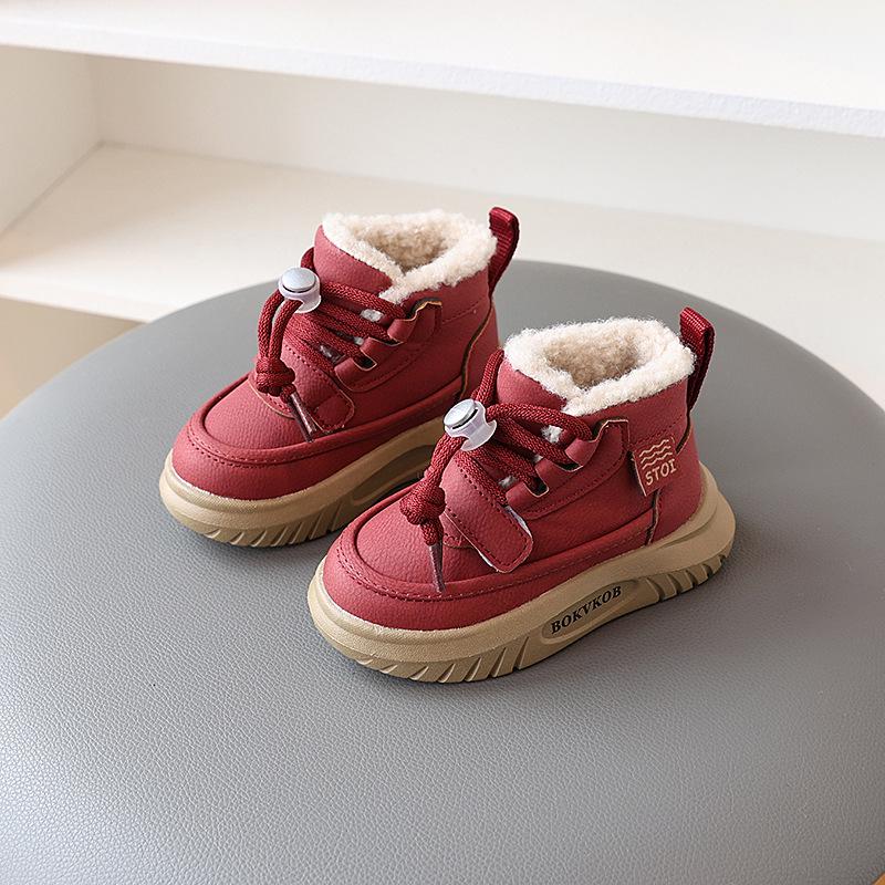 2024 Winter Kids' Snow Boots: Thick, Velvet-Lined Boys' & Girls' Korean Style