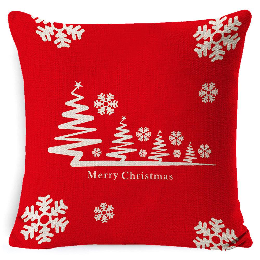 Christmas Pillow Case Christmas Light Luxury High-end Pillow Family Bed Pillow Case Home Cushion Bed Pillow