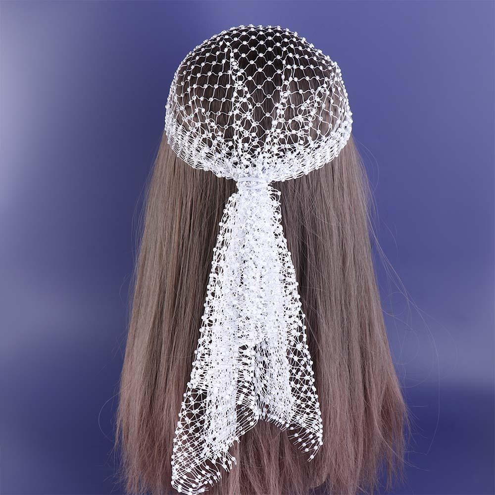 Headwrap Girl Hair Accessories Summer Hair Nets Bohemian Mesh Head Scarf Cap Rhinestone Headband Bling Turban Women Hair Scarf