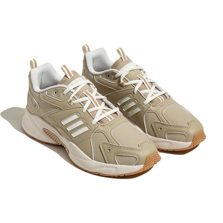adidas Neo JZ Runner Ткань Кожа Замша Трендовые Универсальные Прочные Легкие Низкие Повседневные Кроссовки Унисекс Коричневый IG9433