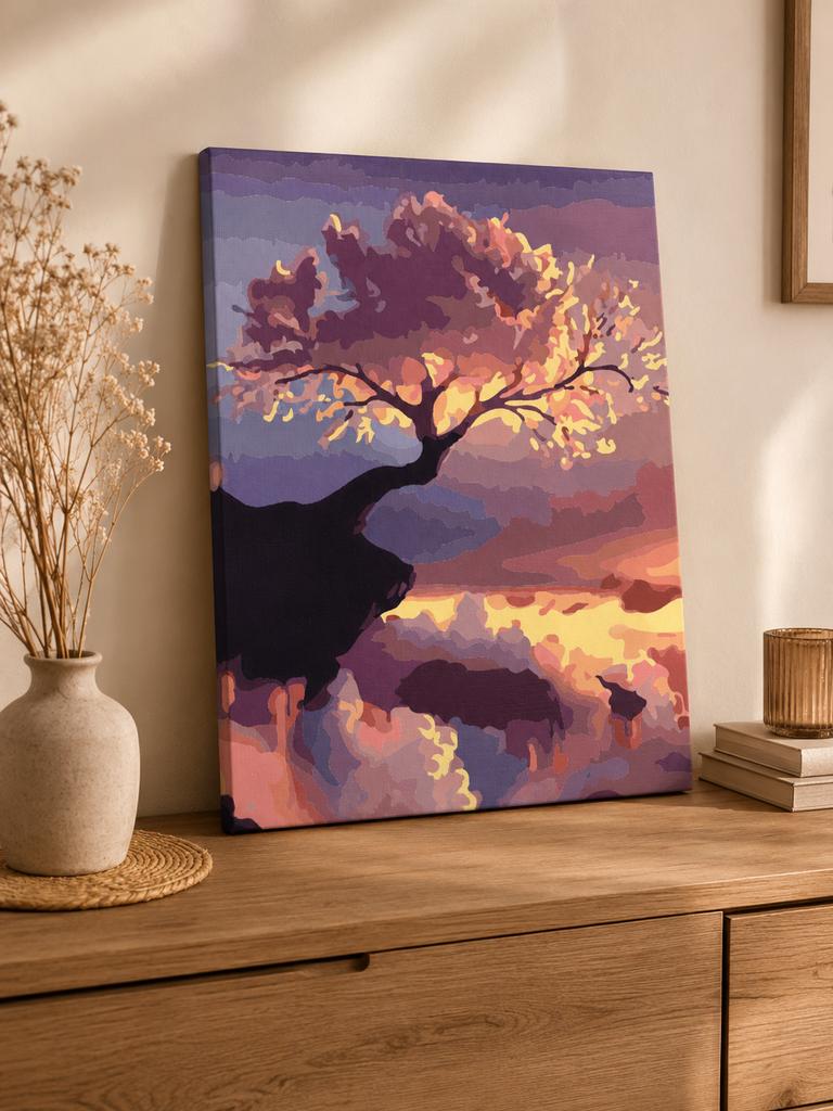 Painting by numbers with frame - Cherry blossoms 40x50