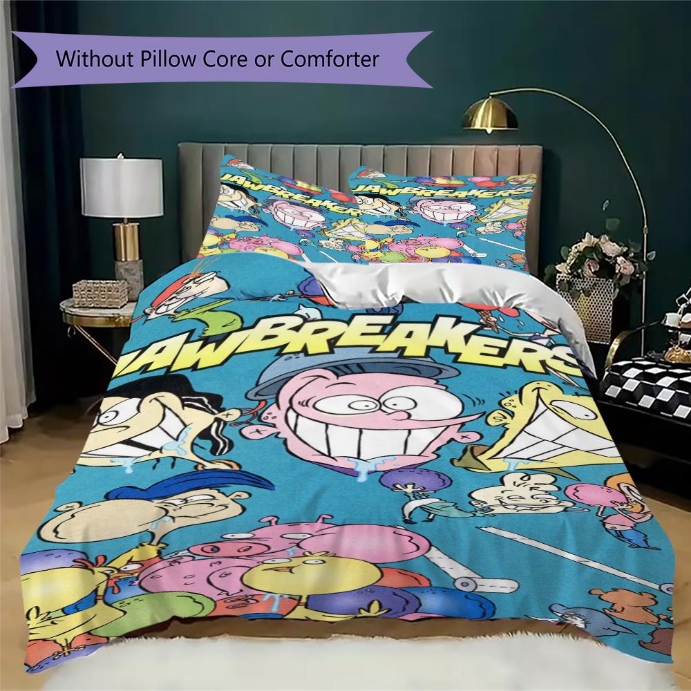 Jawbreaker Pattern Bedding,Quilt Set Quilt Cover Pillowcase Home Birthday Gift (1*duvet cover+2*pillowcase,without core)ZSJT0917052