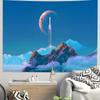 Beautiful Snowcapped mountains at sunset Mountains Tapestry Decoration Bedroom Dormitory Background Cloth Room Club Tapestry