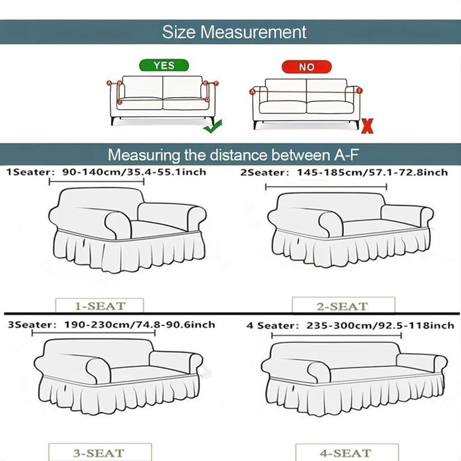1 шт. Юбка с оборкой Эластичные чехлы на диван для гостиной Все включено Чехол на диван Секционные мебельные накидки 1/2/3/4/ Места