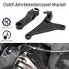 Clutch Arm Extension Lever Bracket for Aluminum Alloy Clutch Arm Lever Bracket for Tenere 700 XTZ700 MT-07 2018-2022, 2019-2024 (Black)