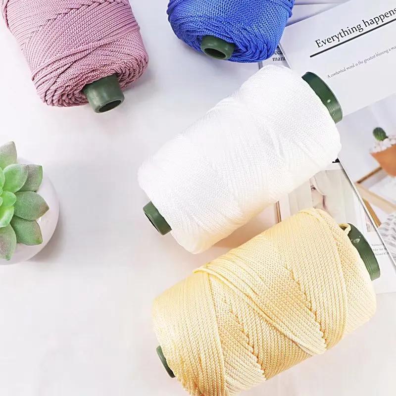 230 граммов легкой вискозной веревки Ice Rope, летняя шляпа от солнца, ручная работа, крючок для подушки, полая яркая шелковая пряжа средней толщины из шерсти
