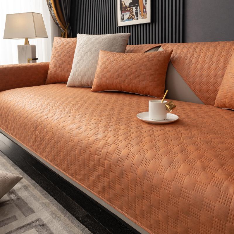 Новая Технология Тканевая Подушка для Дивана Универсальная для Всех Сезонов, Современный Высококлассный Легкий Роскошный Водонепроницаемый и Нескользящий Чехол для Дивана, Простой Чехол