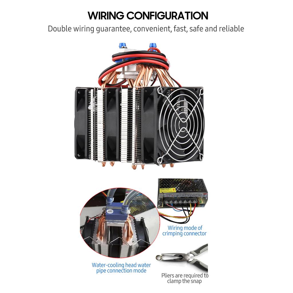 Полупроводниковый холодильный охладитель для аквариума высокой мощности, 180 Вт, 12 В, охлаждающая вода для холодильника