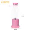 380ml/420ml Portable Juicer Cup Juicer USB Electric Fruit Juice Cup Automatic Mini Fruit Juicer Smoothie Blender With 6 Blades