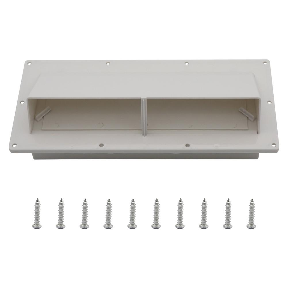 RV Range Hood Vent Cover Caravan Motorhome Trailer Side Air Vent with Screws Camper Side Wall Vents Motorhome Camper Accessories