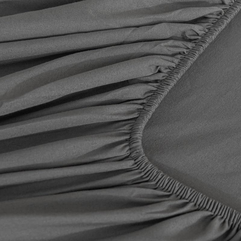 Soft and Smooth Solid Color Sanded Cotton Bed Sheet for Single and Double Beds, Offering Comfort and Protection Against Dust.