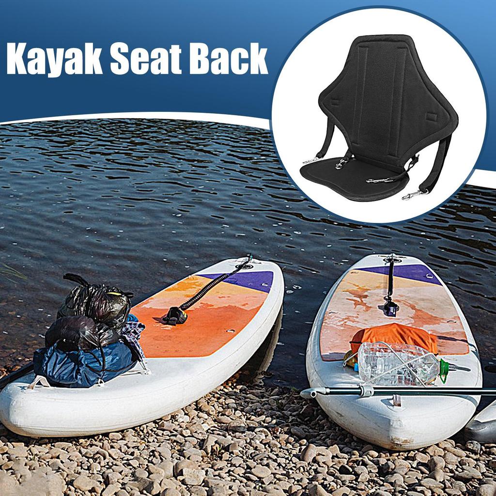 Kayak Seat Replacement Paddle Board Seats with Back Support Padded Adjustable Replacement Seating with Storage Bag for Kayaking