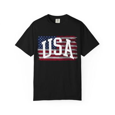 Футболка США, Футболка с американским флагом, Унисекс футболка для празднования 4 июля, Америка