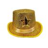 Wide Brim Shiny Jazz Hat Woolen Festival Party Cap Cool Suit Top Hat  Fashion Show
