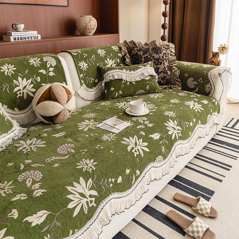 1 шт. Неправильный чехол на диван Шенилл Современный Нескользящий Чехол-подушка для дивана Простой Прочный Защитник мебели Домашний декор