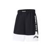 Li Ning Badfive Color Block Letter Print Elastic Waist Sports Training Quick Dry Casual Shorts Men Shorts Black AAPS055-2
