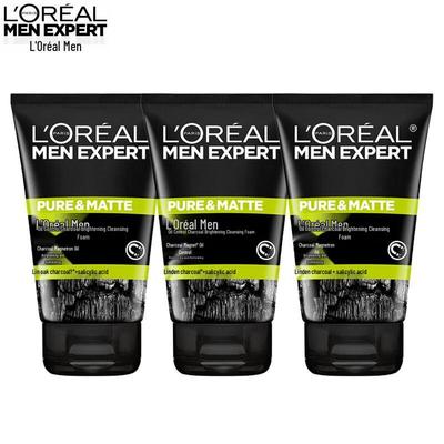 L'Oreal Men's Expert Угольный очищающий гель для жирной кожи