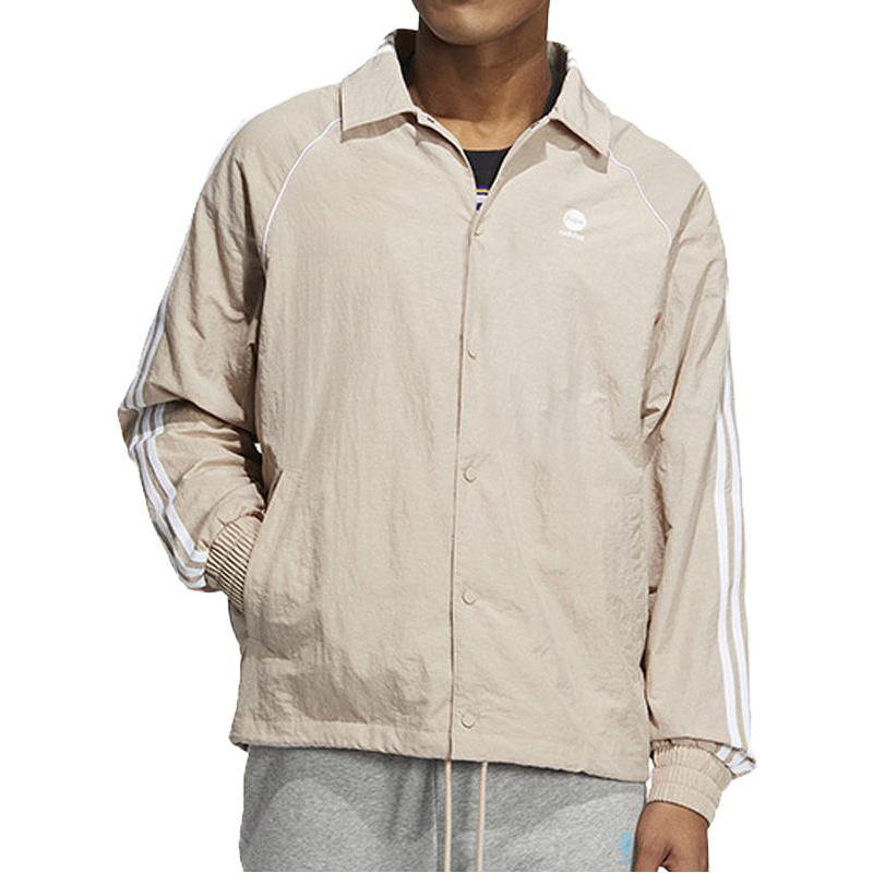 adidas Спортивная повседневная куртка Мужские топы цвета хаки IA6789